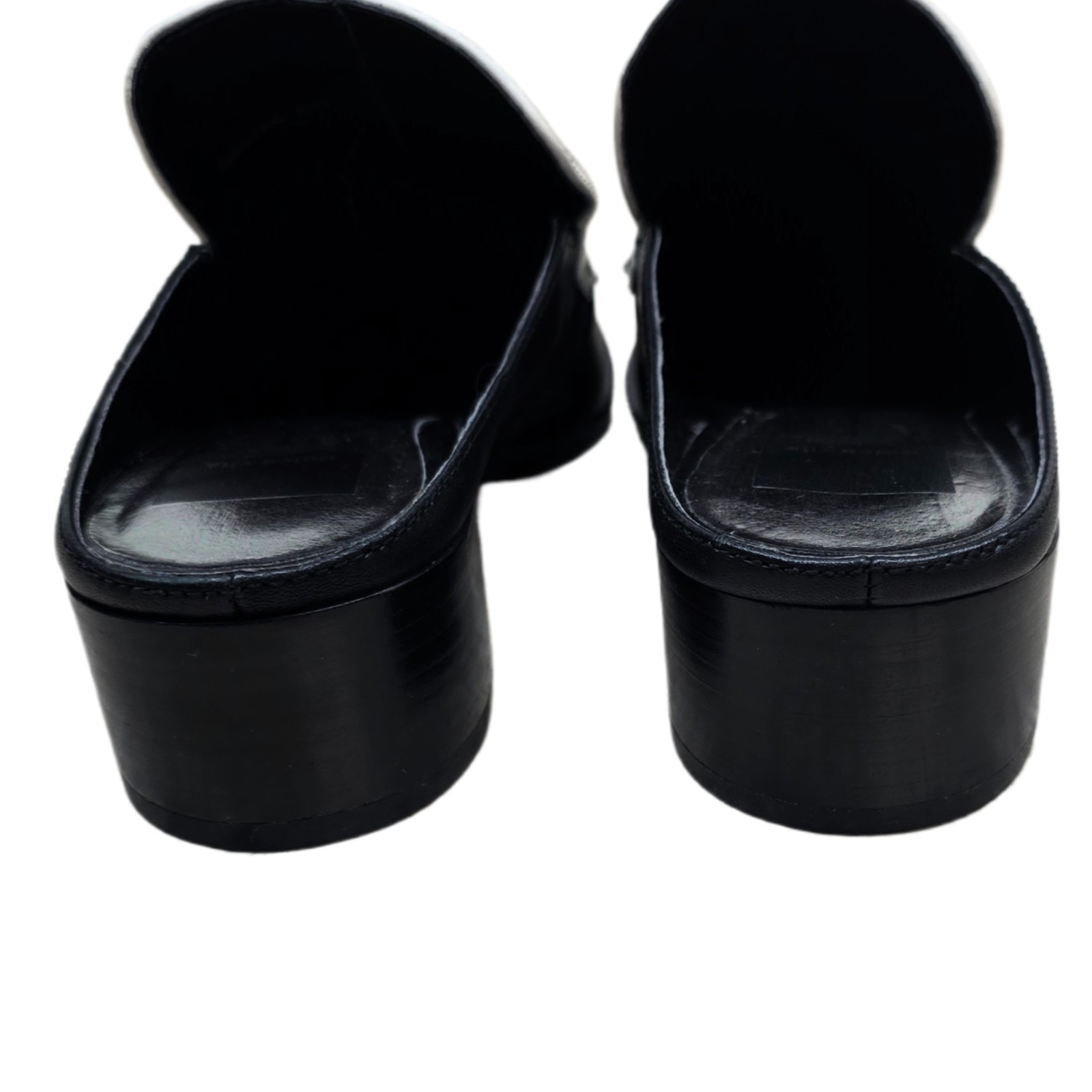 Dolce Vita Hackett Black & White Block Heel Loafer Mule – US Size 8