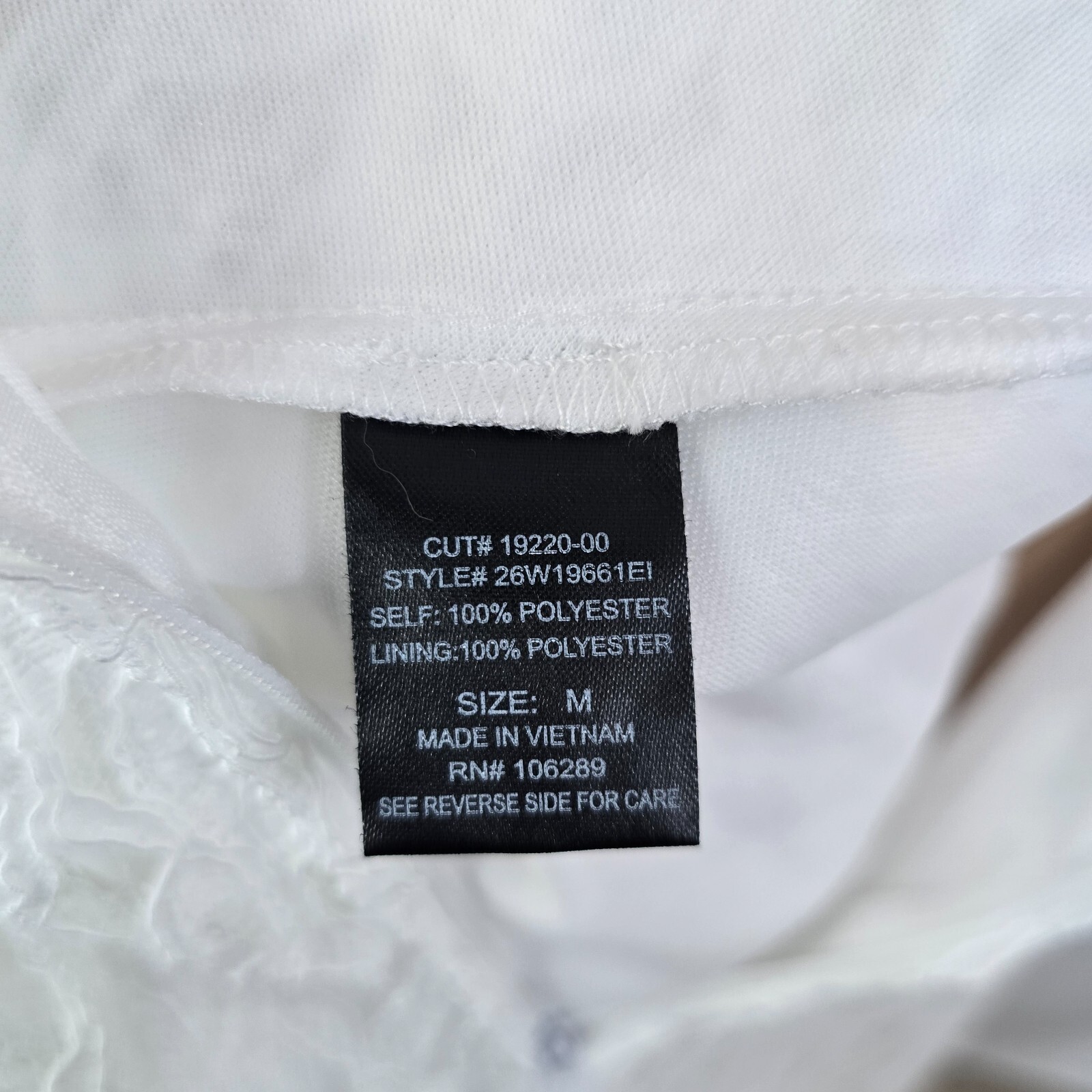 Francesca’s Trixxi White Lace Mini Dress M – Sleeveless Summer Party Look