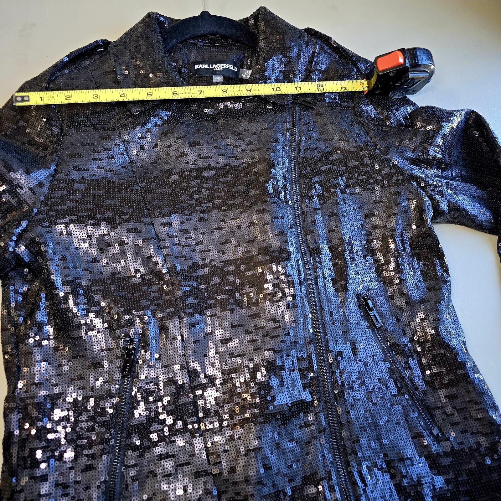 KARL LAGERFELD PARIS - Women's Sequined Moto Jacket – Size XS – NEW!