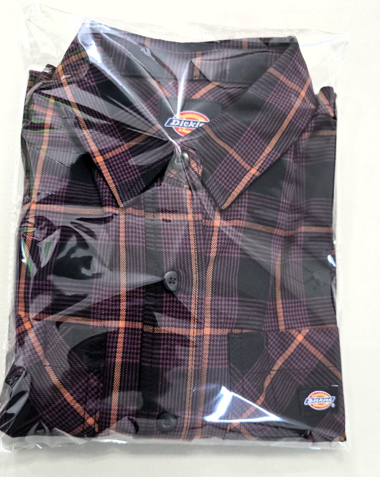 Dickies Women's Bakerhill Oversized Shirt | Long Sleeve | Wine Plaid | Size S