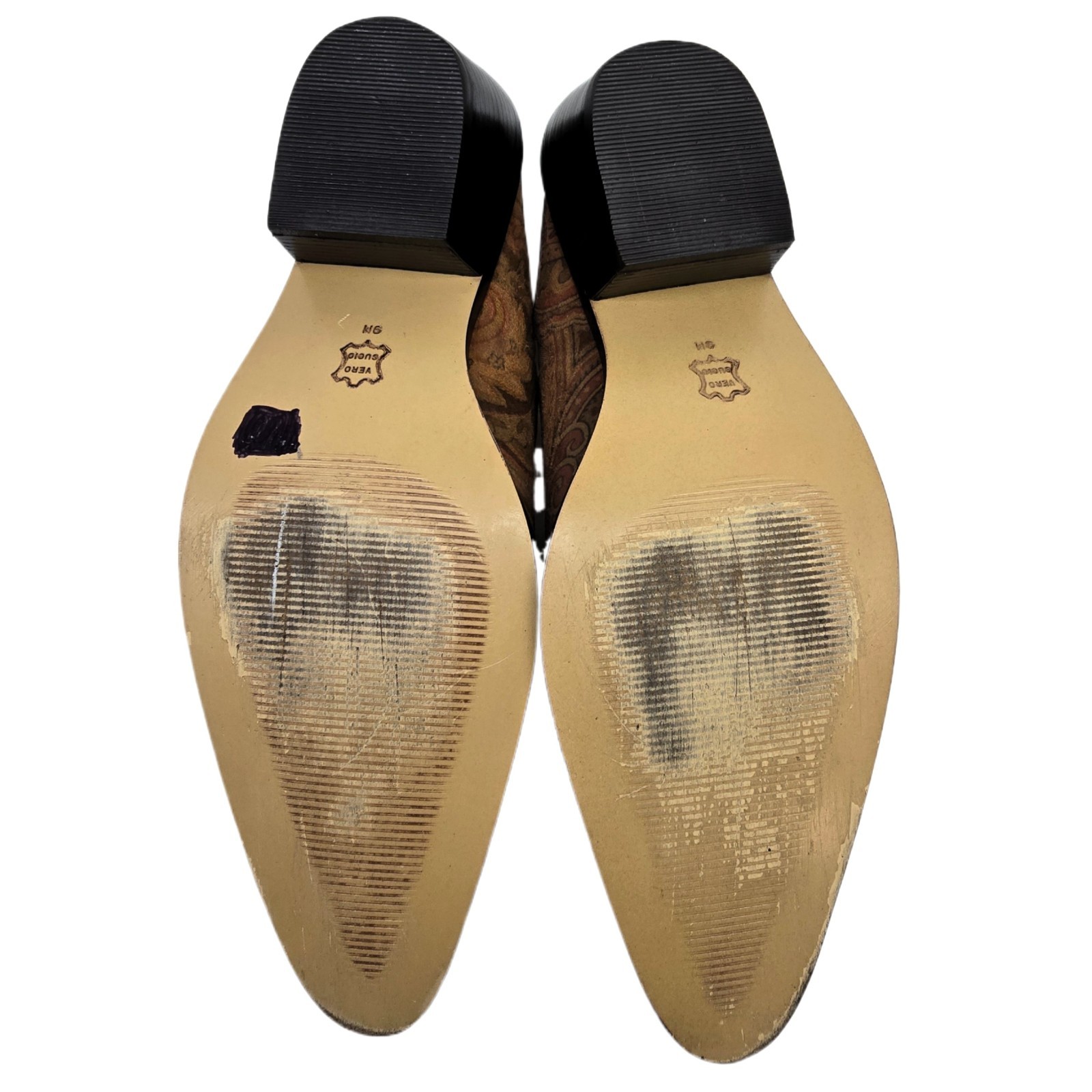 Matisse Southwestern Paisley Suede Mules Women’s 9 – Boho Country Slip-On