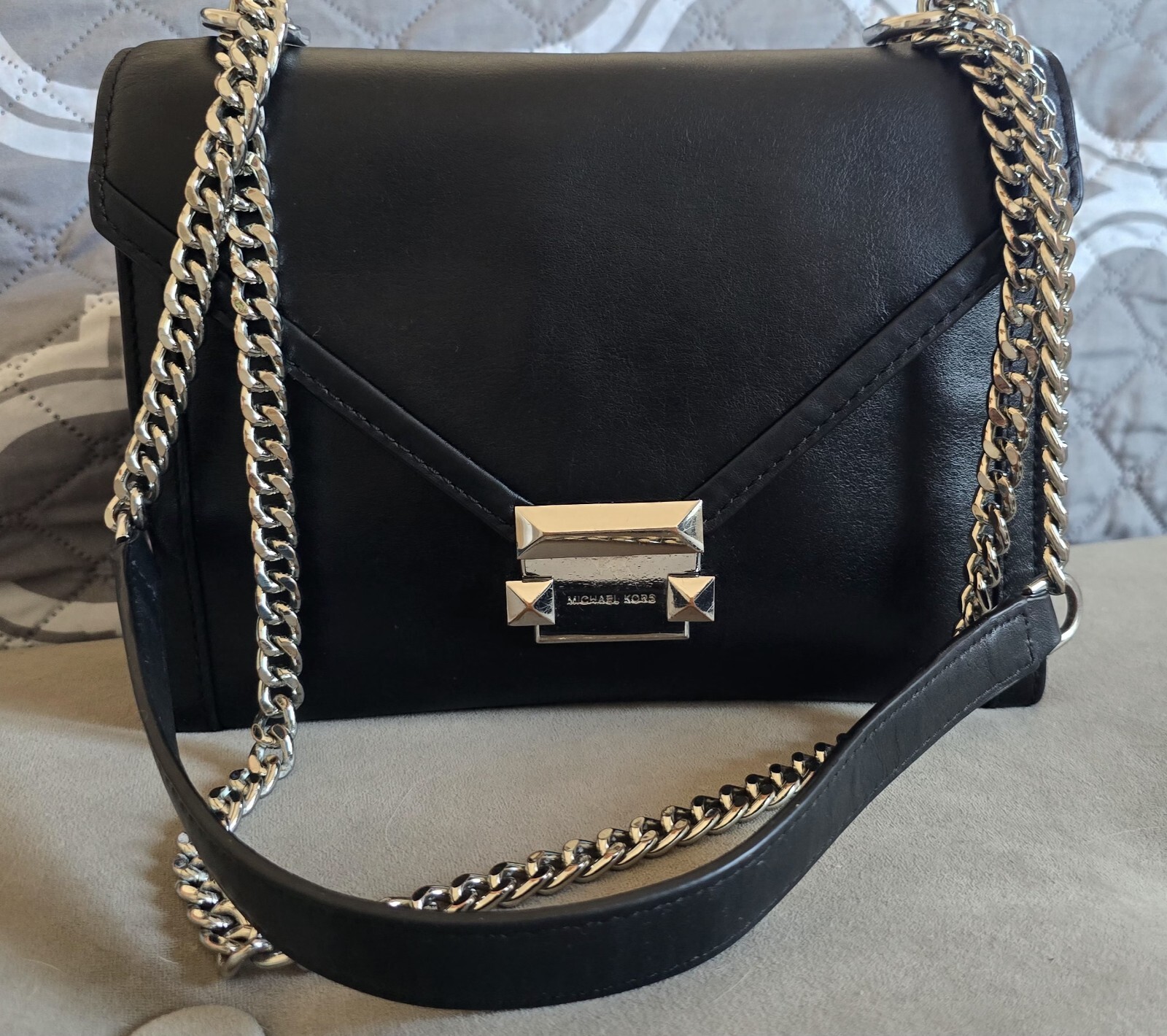 MICHAEL KORS Whitney Leather Convertible Shoulder Bag - Perfect For You!