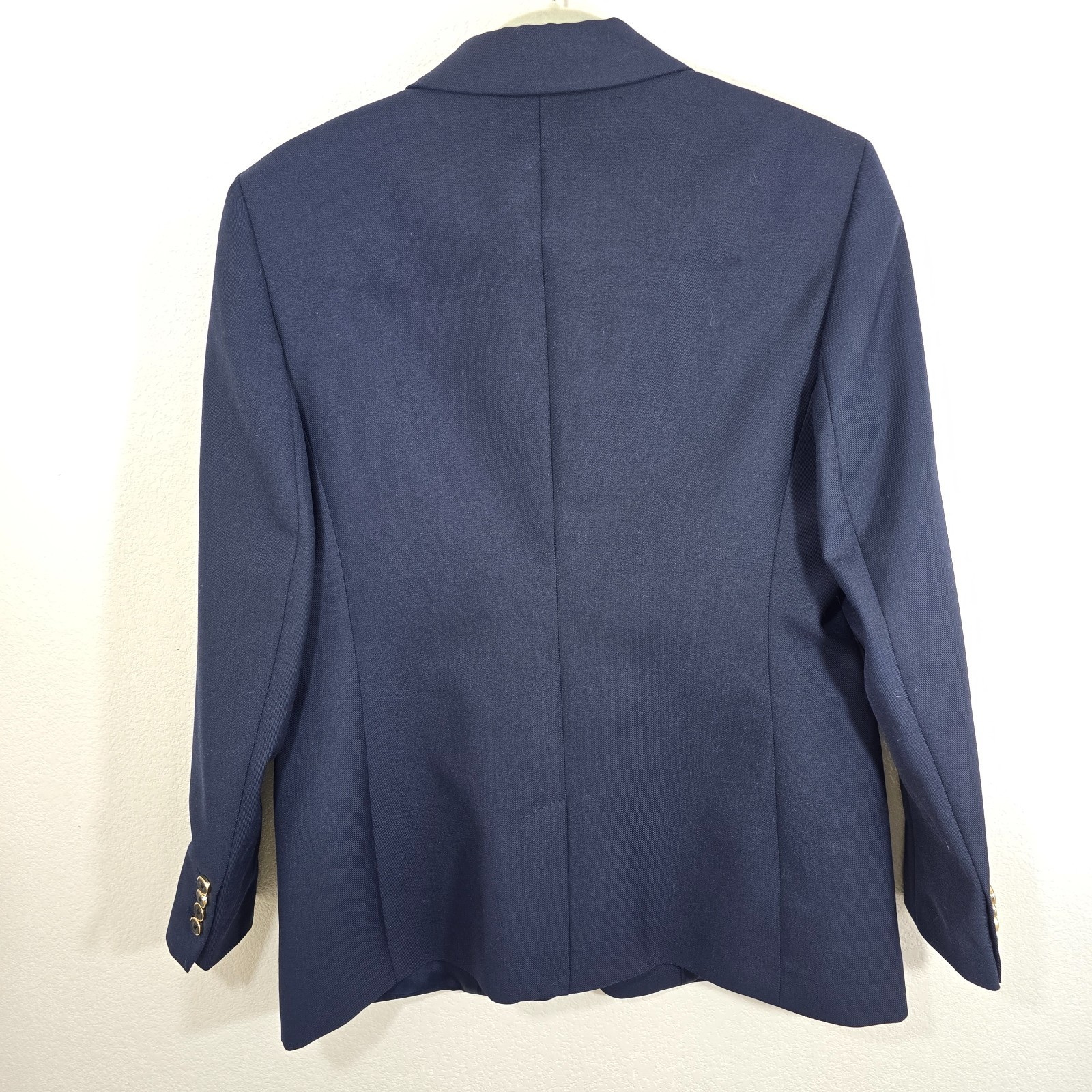 Banana Republic Women’s Captain’s Blazer Navy Blue Size 10 Wool Blend | NEW