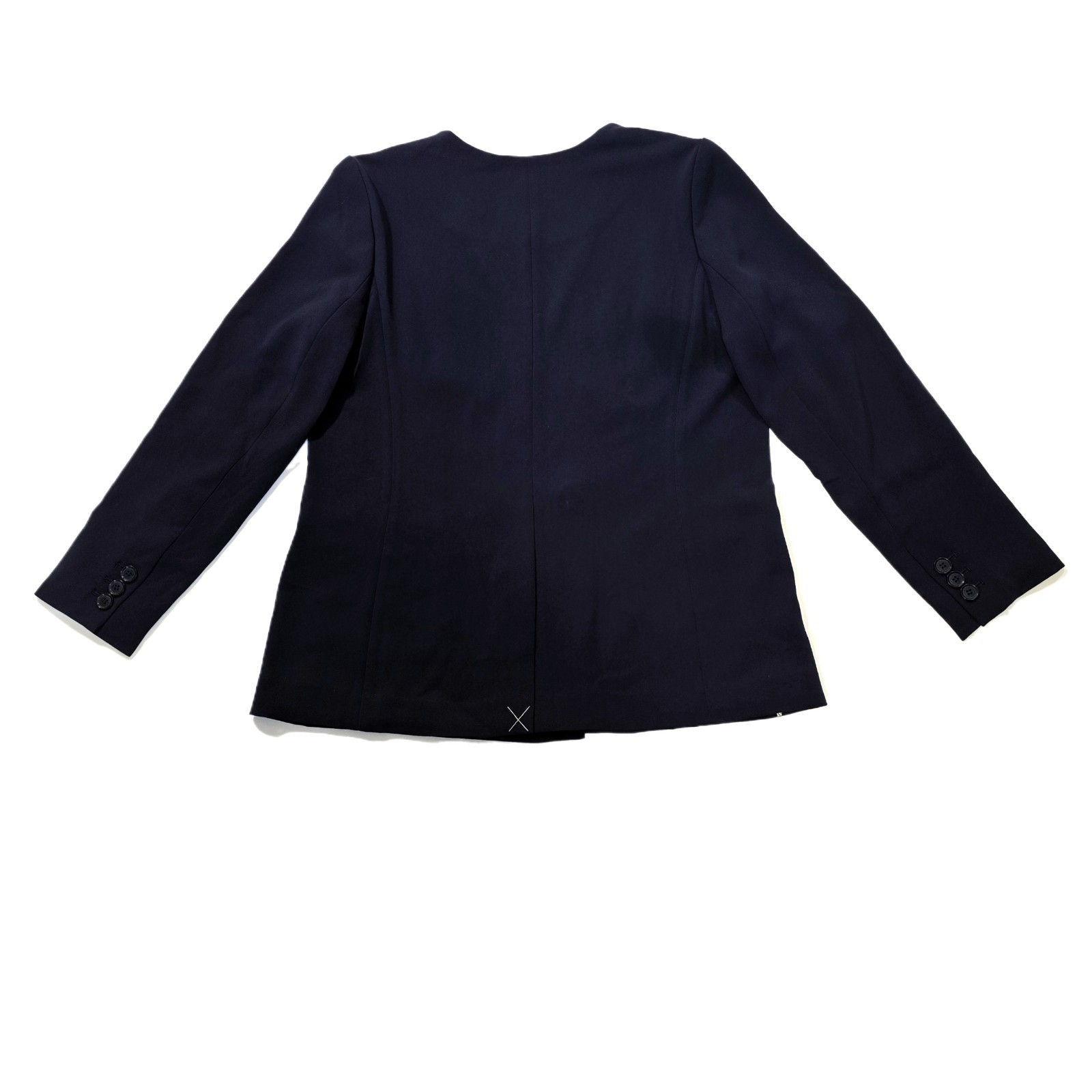 Talbots Women’s Easy Travel Collarless Blazer Navy Size 10 NWT