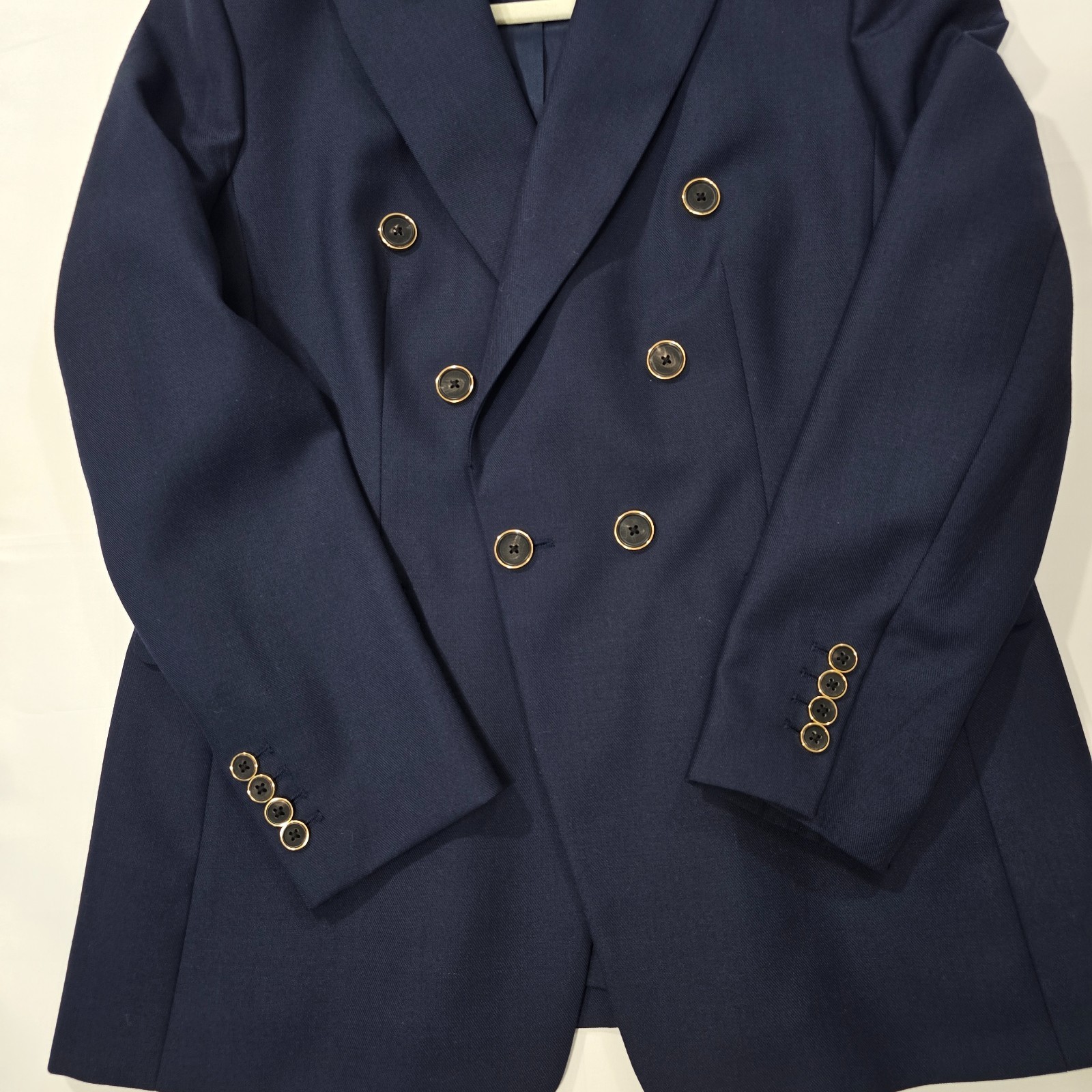Banana Republic Women’s Captain’s Blazer Navy Blue Size 10 Wool Blend | NEW