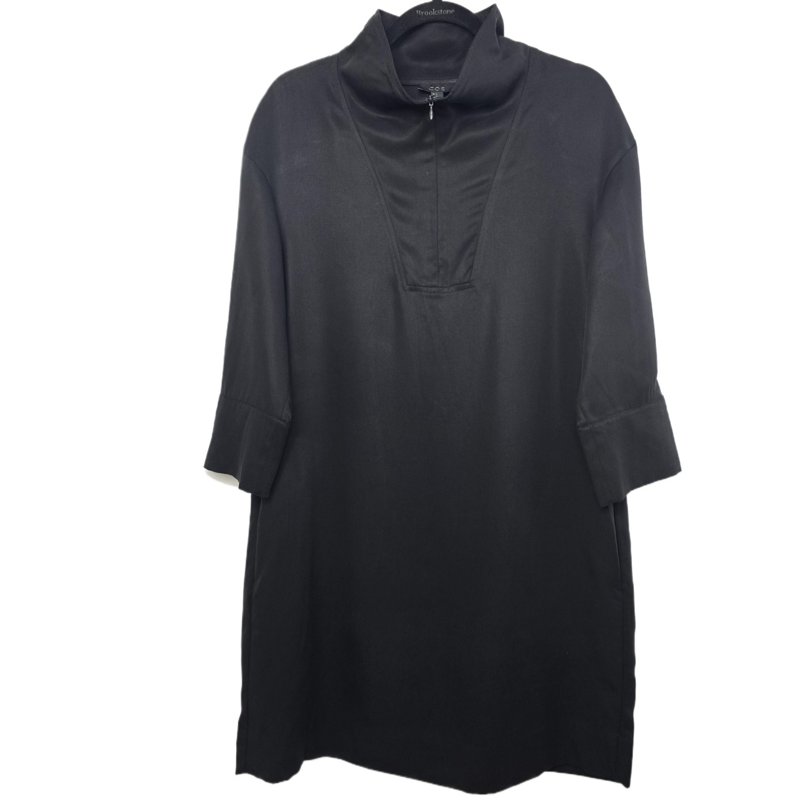 COS Women’s Black Lyocell Utility Dress Size 6 Minimalist Shirt Dress - PreOwnedExcellent