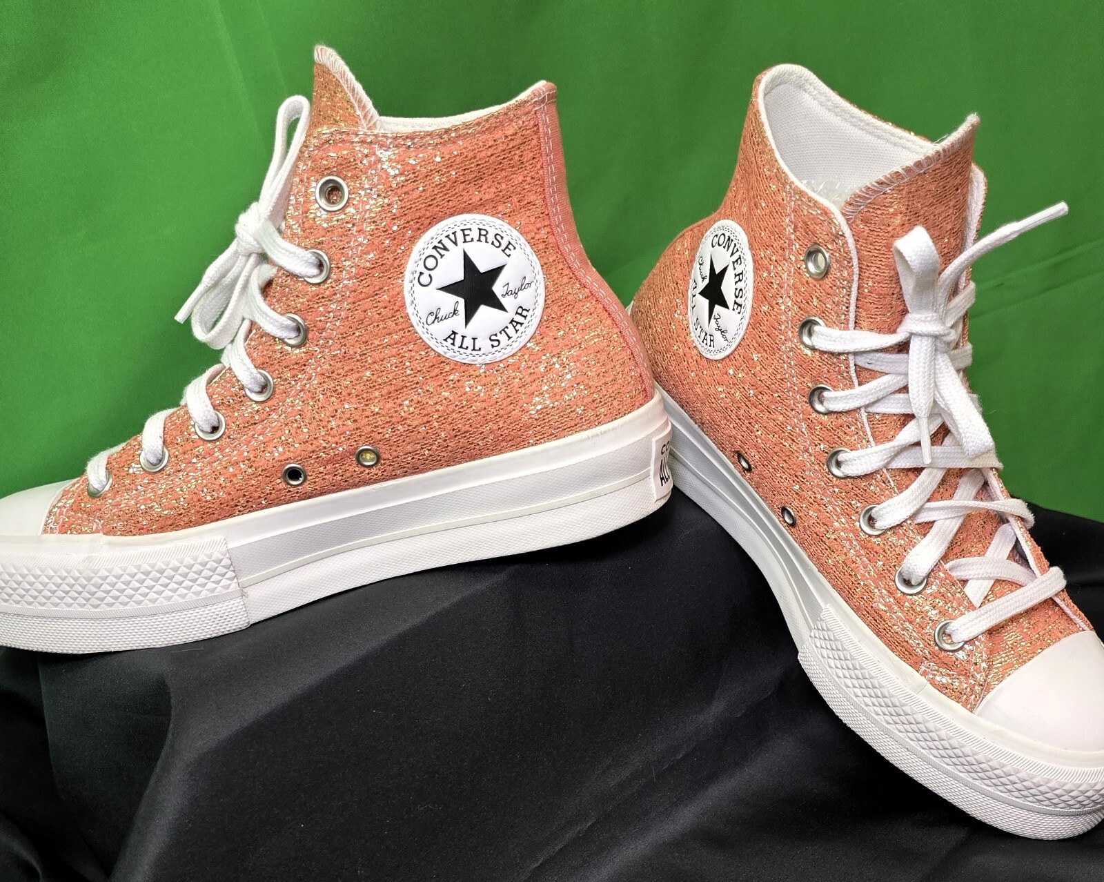 Converse Chuck Taylor All Star Lift High Metallic Shimmer -  Women's Size 7
