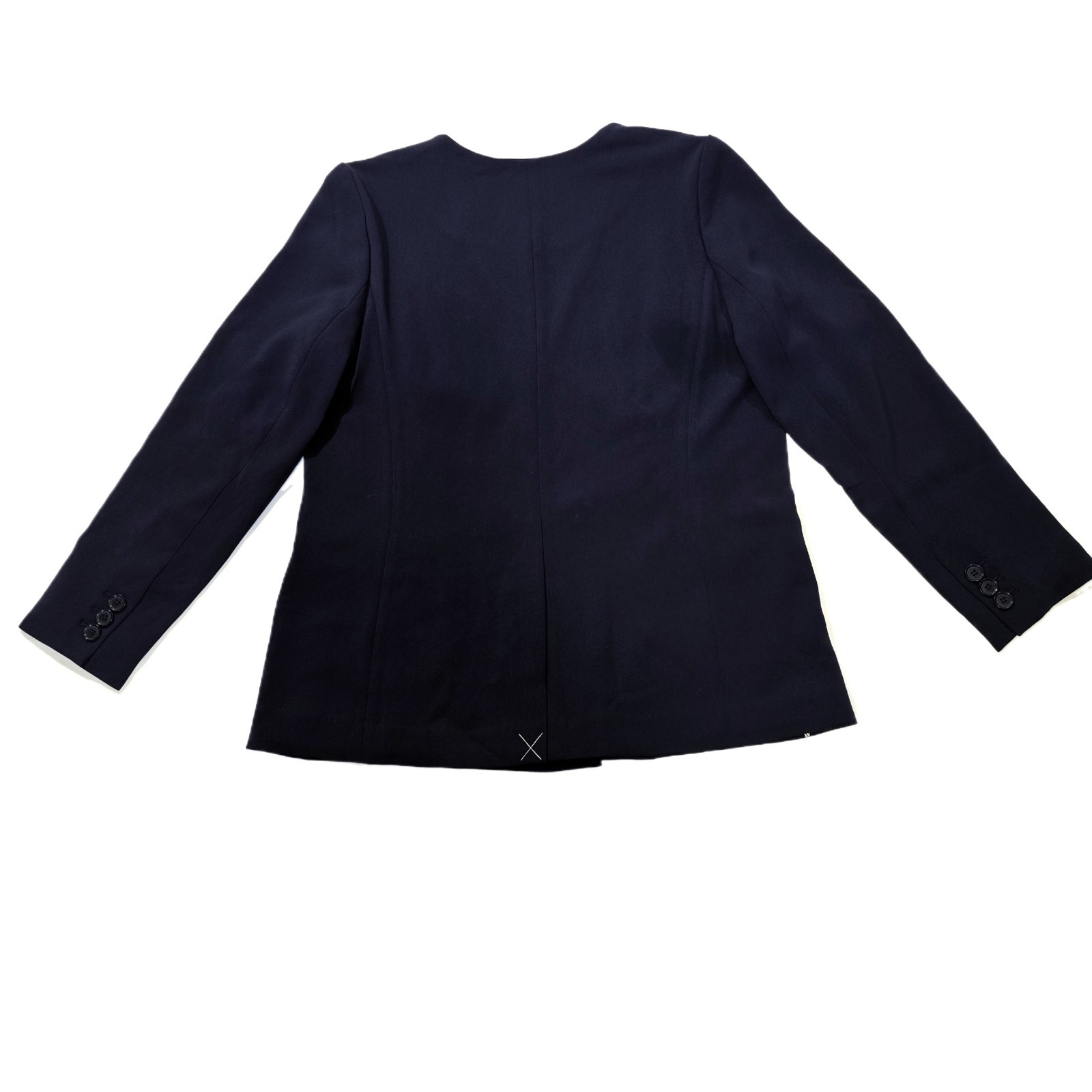 Talbots Women’s Easy Travel Collarless Blazer Navy Size 10 NWT
