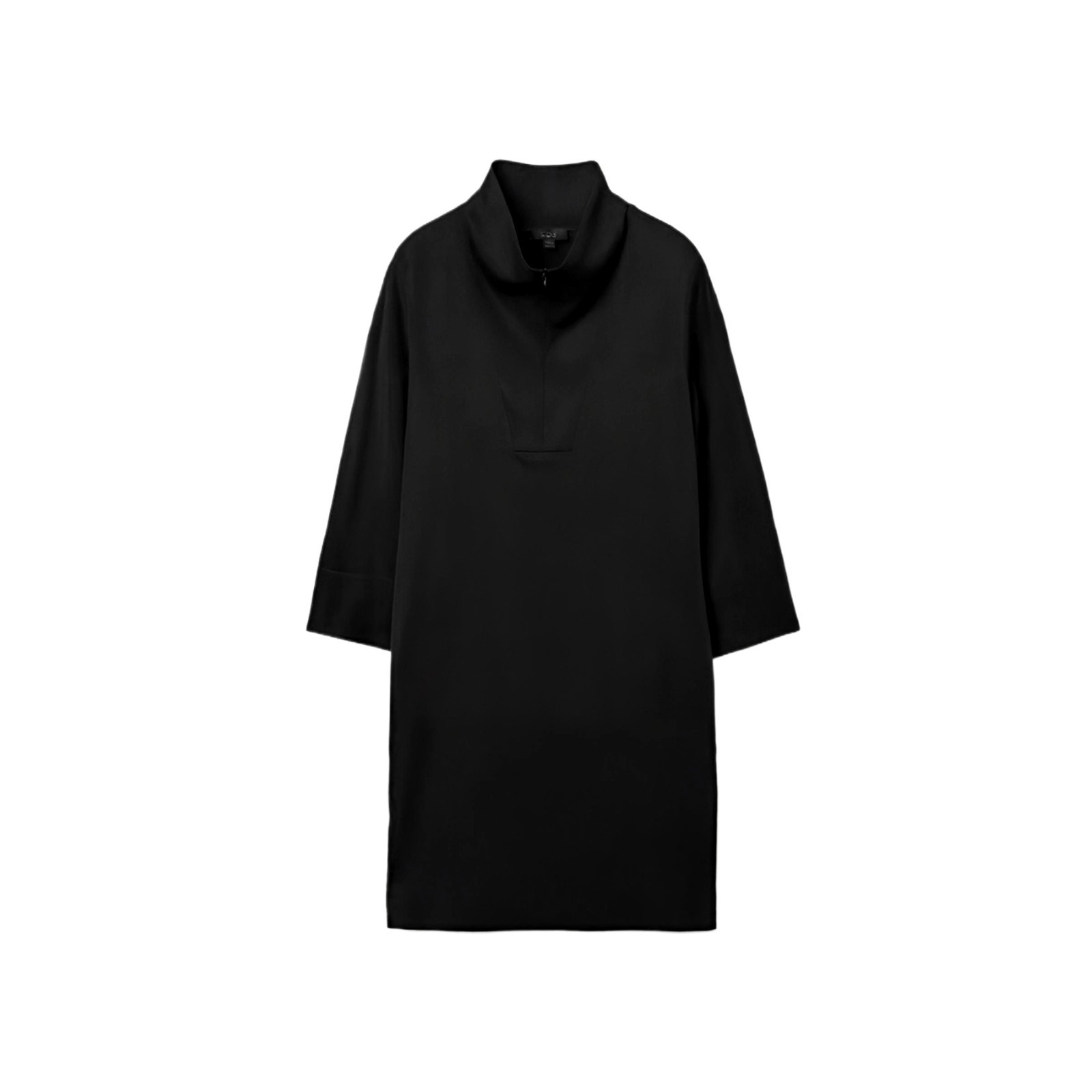 COS Women’s Black Lyocell Utility Dress Size 6 Minimalist Shirt Dress - PreOwnedExcellent