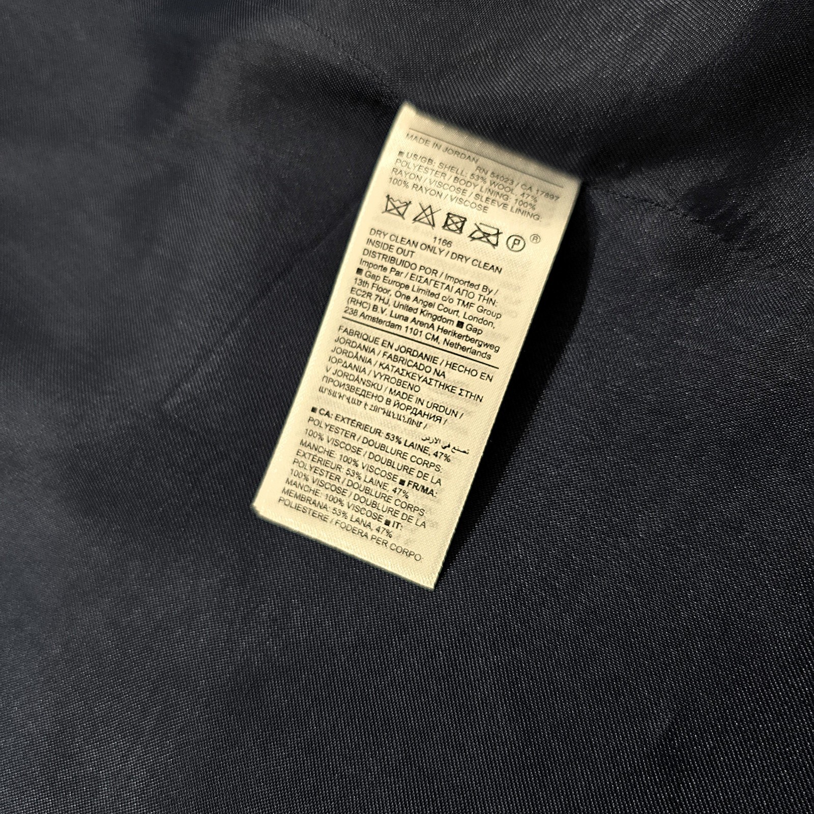 Banana Republic Women’s Captain’s Blazer Navy Blue Size 10 Wool Blend | NEW